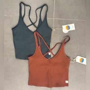 VUORI Rib Crop Tank Size S (Set of 2) NWT